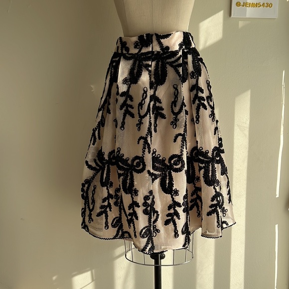 NWT👗 Anthropologie /dRA Los Angeles Embroidered Tulle Skirt SZ-S - Picture 6 of 13